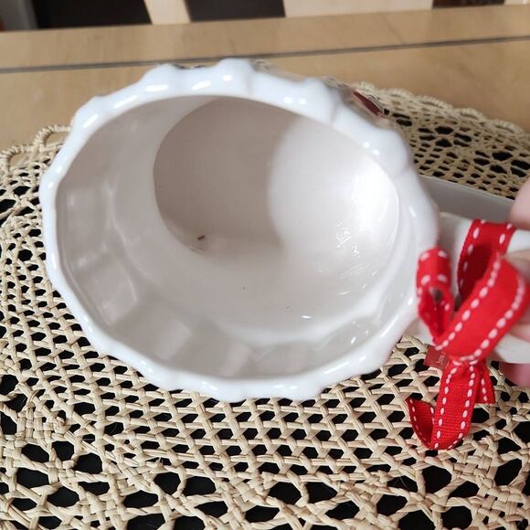 Rae Dunn Christmas red and white stocking mug - Picture 3 of 3